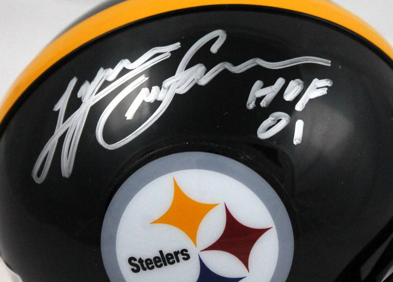 Lynn Swann Signed Pittsburgh Steelers Mini Helmet HOF Inscription
