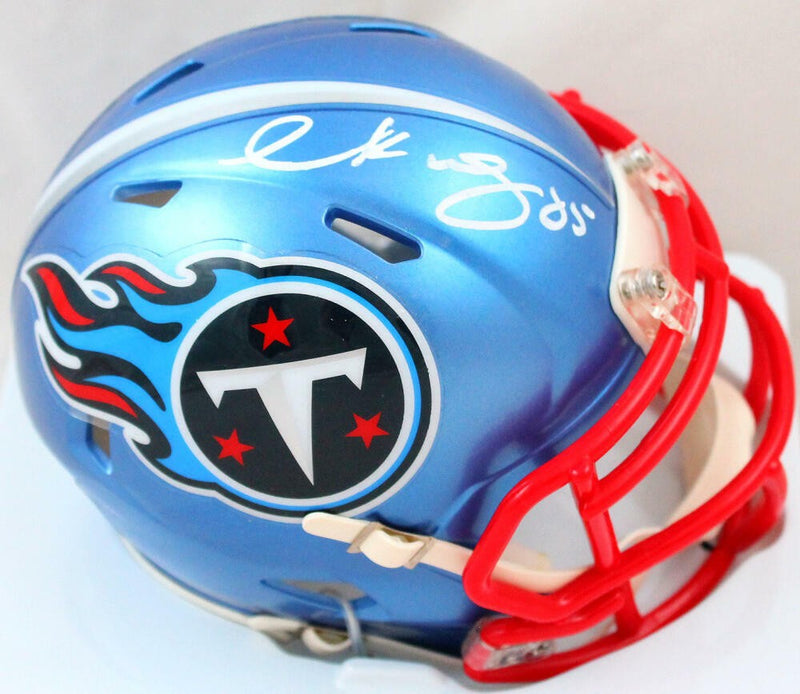 Derrick Mason Signed Tennessee Titans Flash Speed Mini Helmet