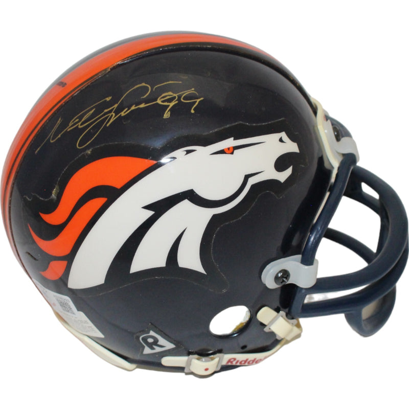 Neil Smith Signed Denver Broncos VSR4 Replica Mini Helmet