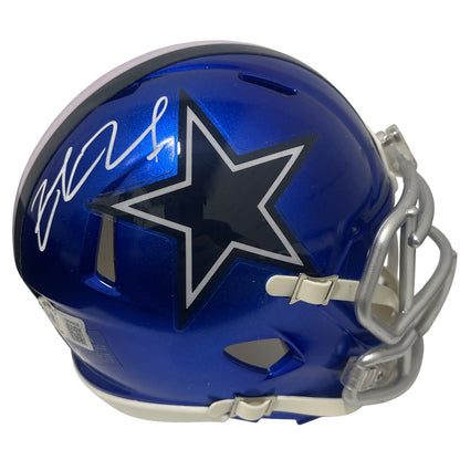 Zack Martin Signed Dallas Cowboys Flash Mini Helmet Beckett Witnessed