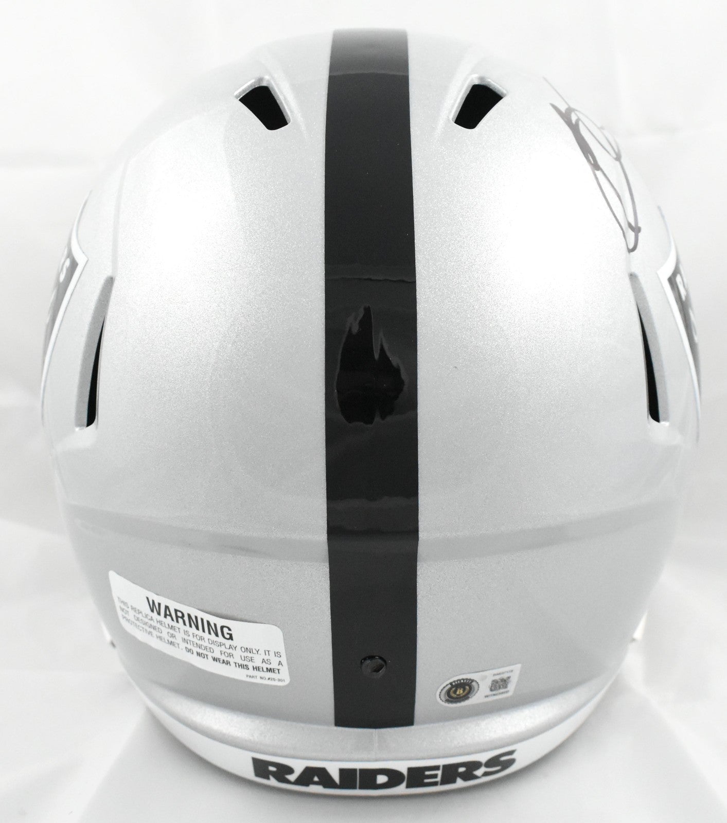 Bo Jackson Signed Las Vegas Raiders Full Size Speed Replica Helmet