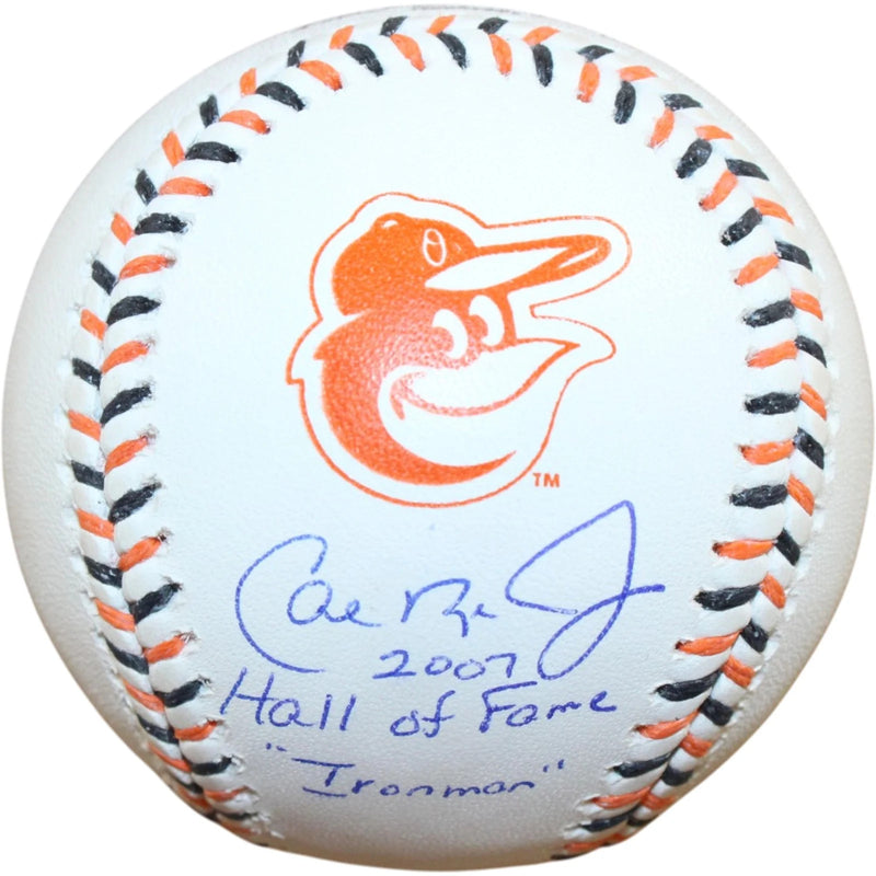 Cal Ripken Autographed Baltimore Orioles HOF Ironman Baseball