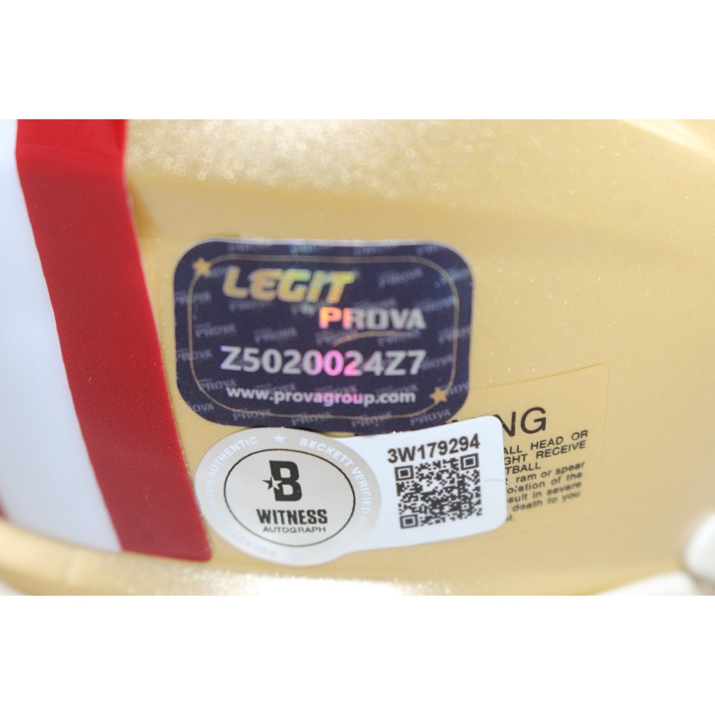 Frank Gore San Francisco 49ers Autographed Mini Helmet