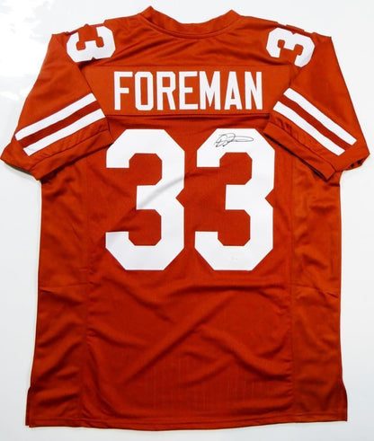 D'onta Foreman Autographed Orange College Style Jersey