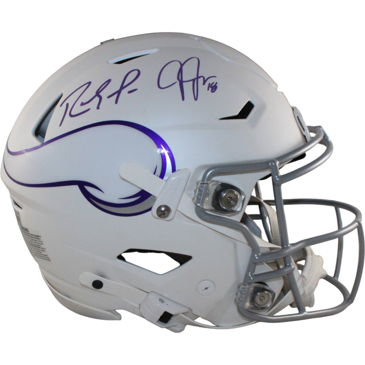 Randy Moss & Justin Jefferson Signed Minnesota Vikings SpeedFlex Helmet