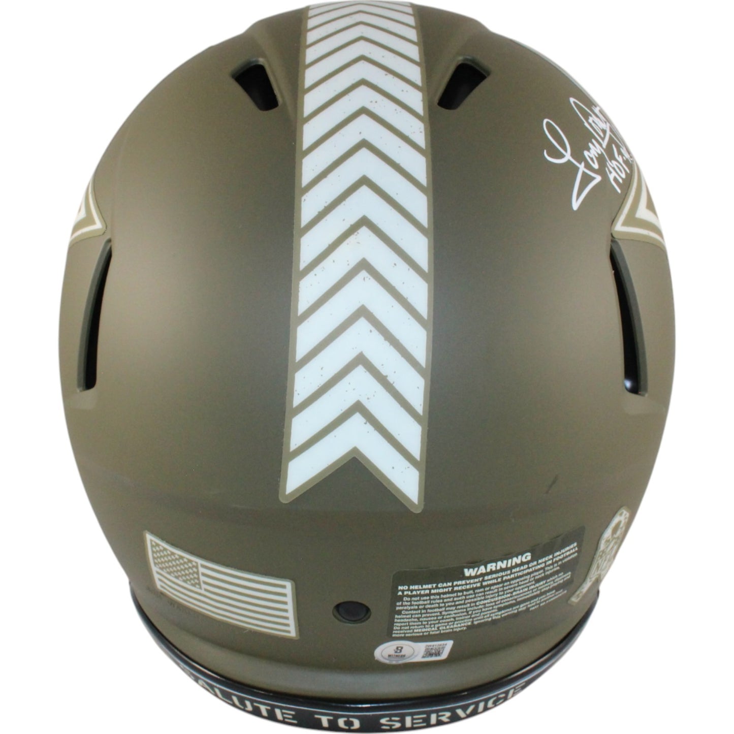 Drew Pearson, Roger Staubach & Tony Dorsett Signed Cowboys STS Full Size Helmet