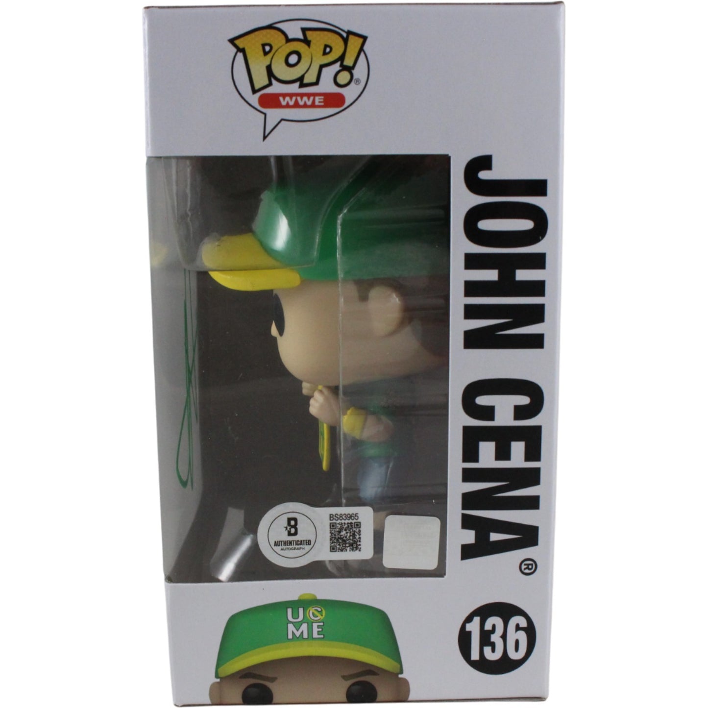 John Cena Autographed WWE Funko Pop! #136