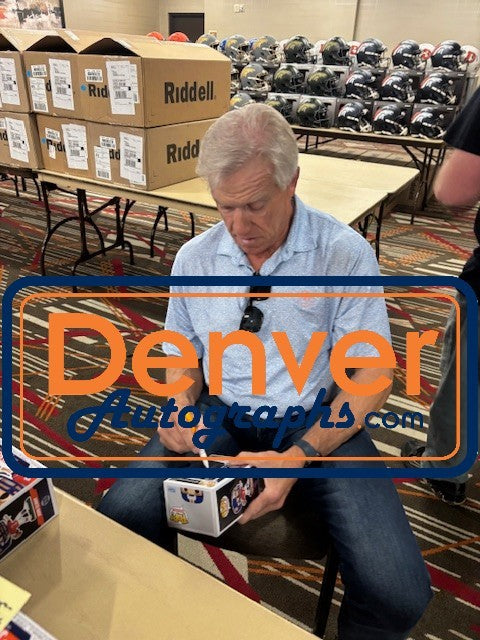 John Elway Denver Broncos Signed Funko Pop! Vinyl #332 Beckett Witnessed
