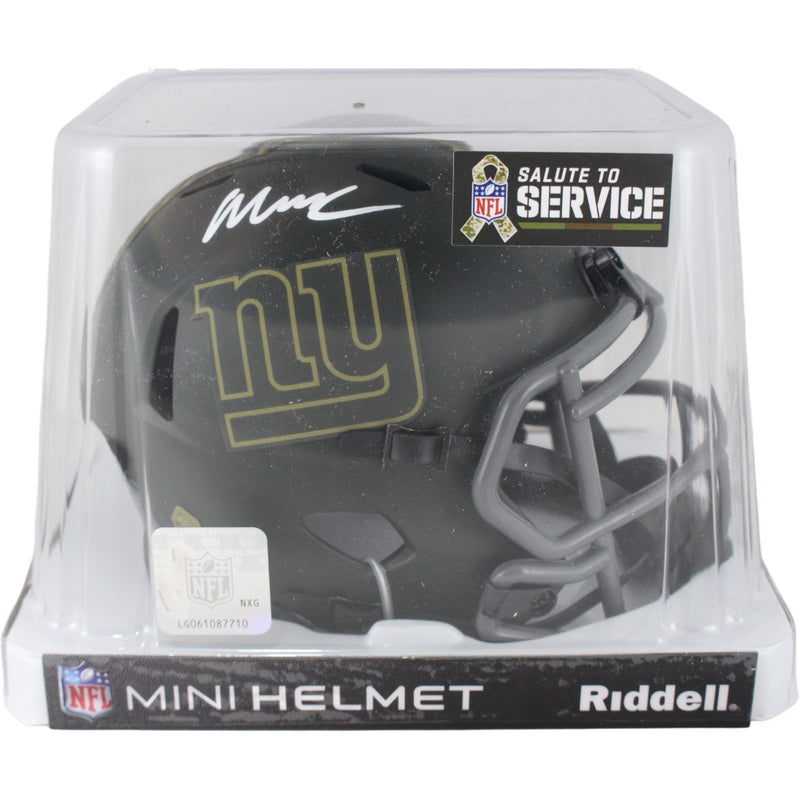 Abdul Carter Signed New York Giants 2025 Salute to Service Mini Helmet