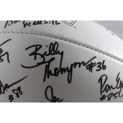 Red Miller & Tom Jackson Signed Denver Broncos 1977 Team Football