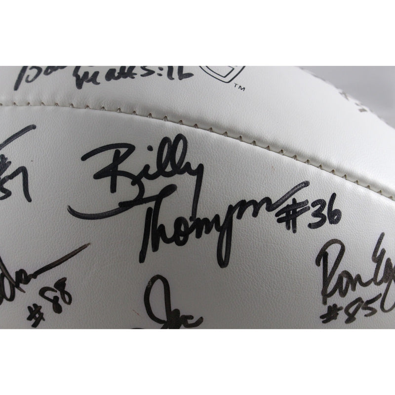 Red Miller & Tom Jackson Signed Denver Broncos 1977 Team Football
