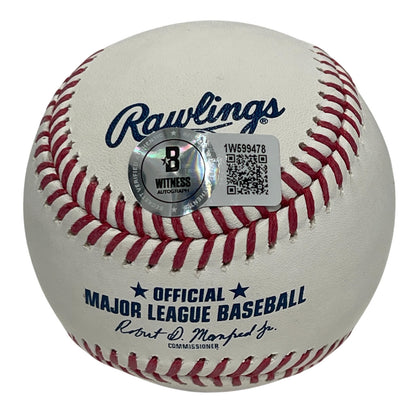 Julio Franco Signed MLB Baseball 1991 Batting Champ BAS