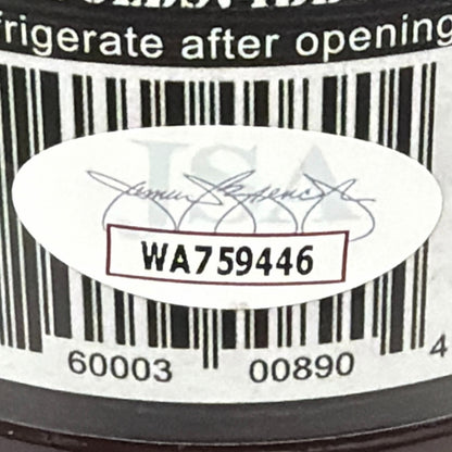 Nick Mangold Signed Mangold's 74 BBQ O.G. Sauce Jar
