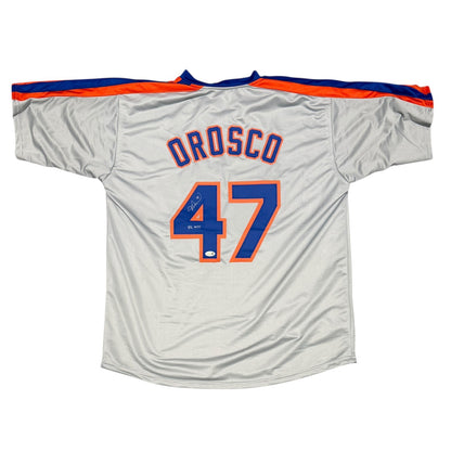 Jesse Orosco Signed New York Mets Custom Jersey 86 WSC (JSA COA)