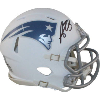 AJ Brown Signed New England Patriots Rivalries Mini Helmet