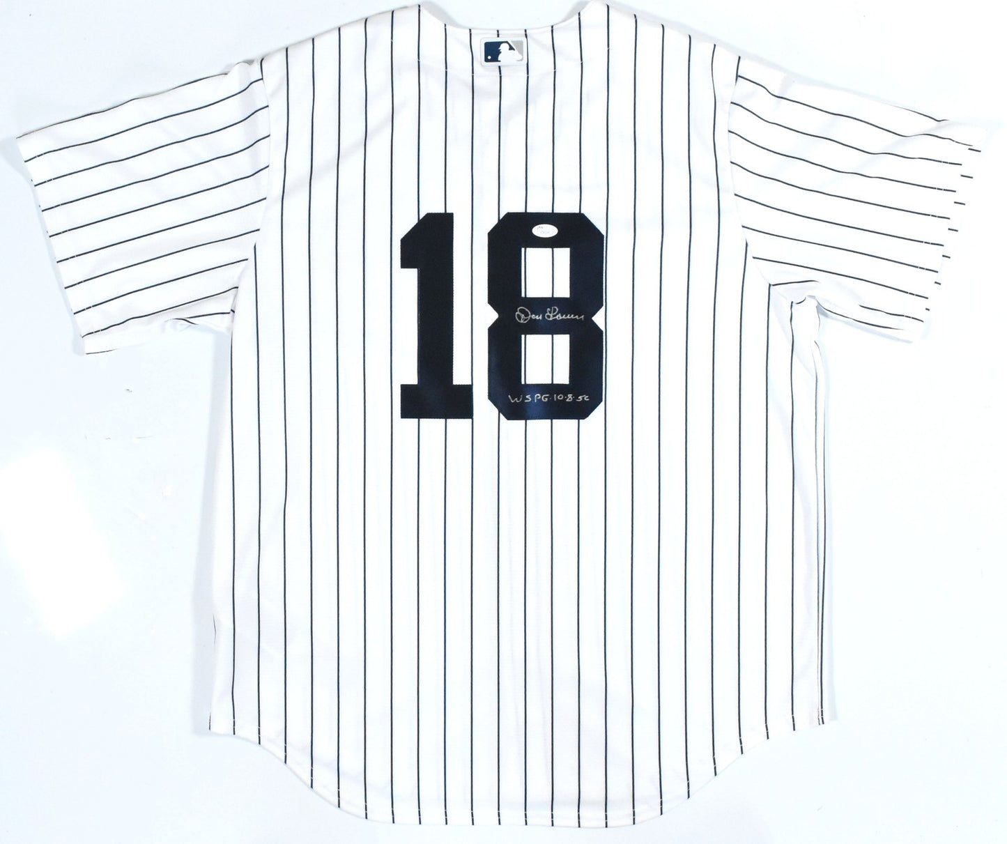 Don Larsen Signed New York Yankees Nike Jersey - WSPG Inscribed