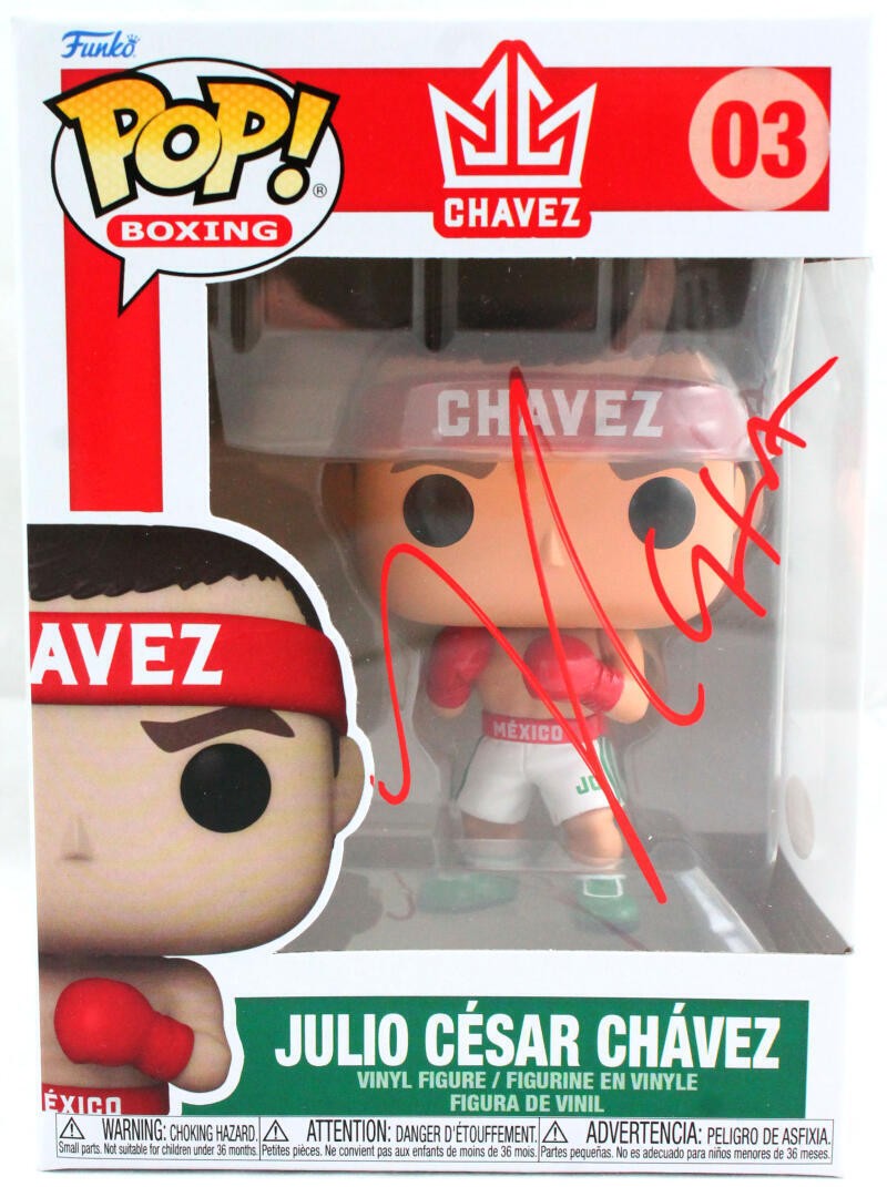 Julio Cesar Chavez Signed Funko Pop Figurine #03