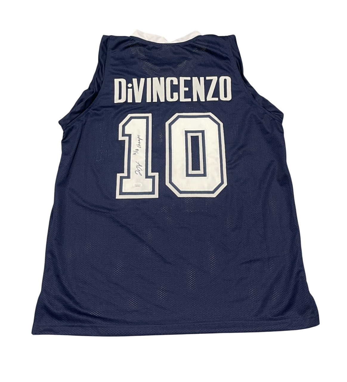 Donte DiVincenzo Signed Villanova Custom Jersey (16 & 18 Champs) - JSA