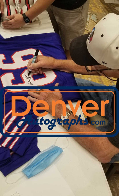 Billy Shaw Autographed Buffalo Bills Custom Jersey (HOF Inscription)