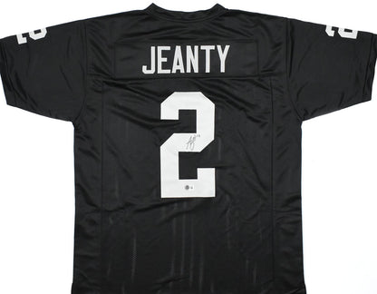 Ashton Jeanty Autographed Las Vegas Raiders Style Custom Black Jersey