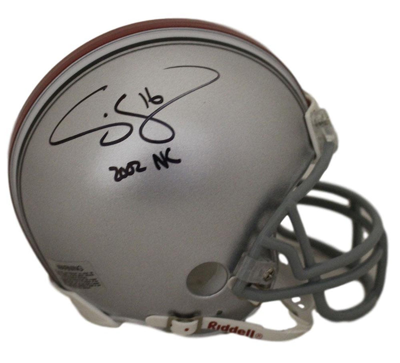 Craig Krenzel Autographed Ohio State Buckeyes Mini Helmet (02 NC Inscription)