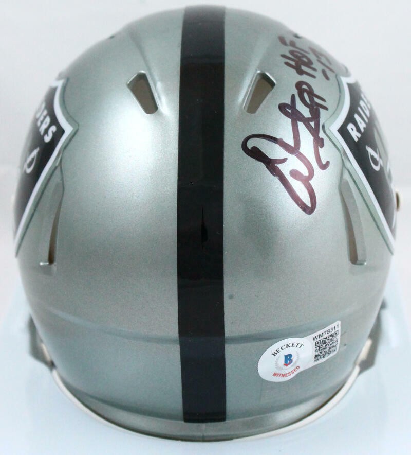 Warren Sapp Signed Oakland Raiders Flash Speed Mini Helmet - HOF