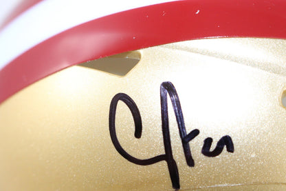 Upton Stout San Francisco 49ers Autographed Mini Helmet