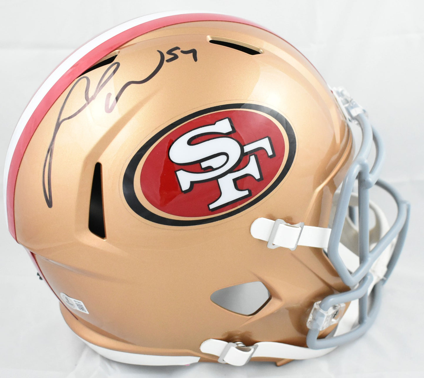 Fred Warner Autographed San Francisco 49ers Full Size Speed Helmet