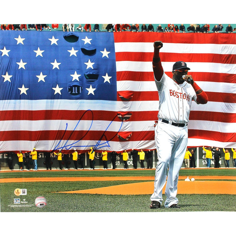 David Ortiz Signed Boston Red Sox 16x20 Photo (BAS Witnessed)
