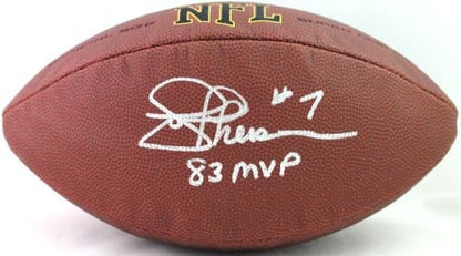 Joe Theismann Autographed NFL Supergrip Football with Inscription