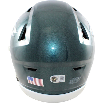 Devonta Smith Signed Philadelphia Eagles Mid-Size Helmet