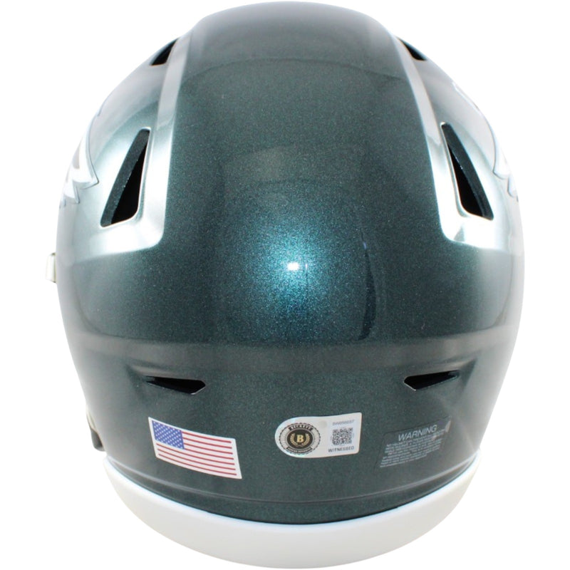 Devonta Smith Signed Philadelphia Eagles Mid-Size Helmet