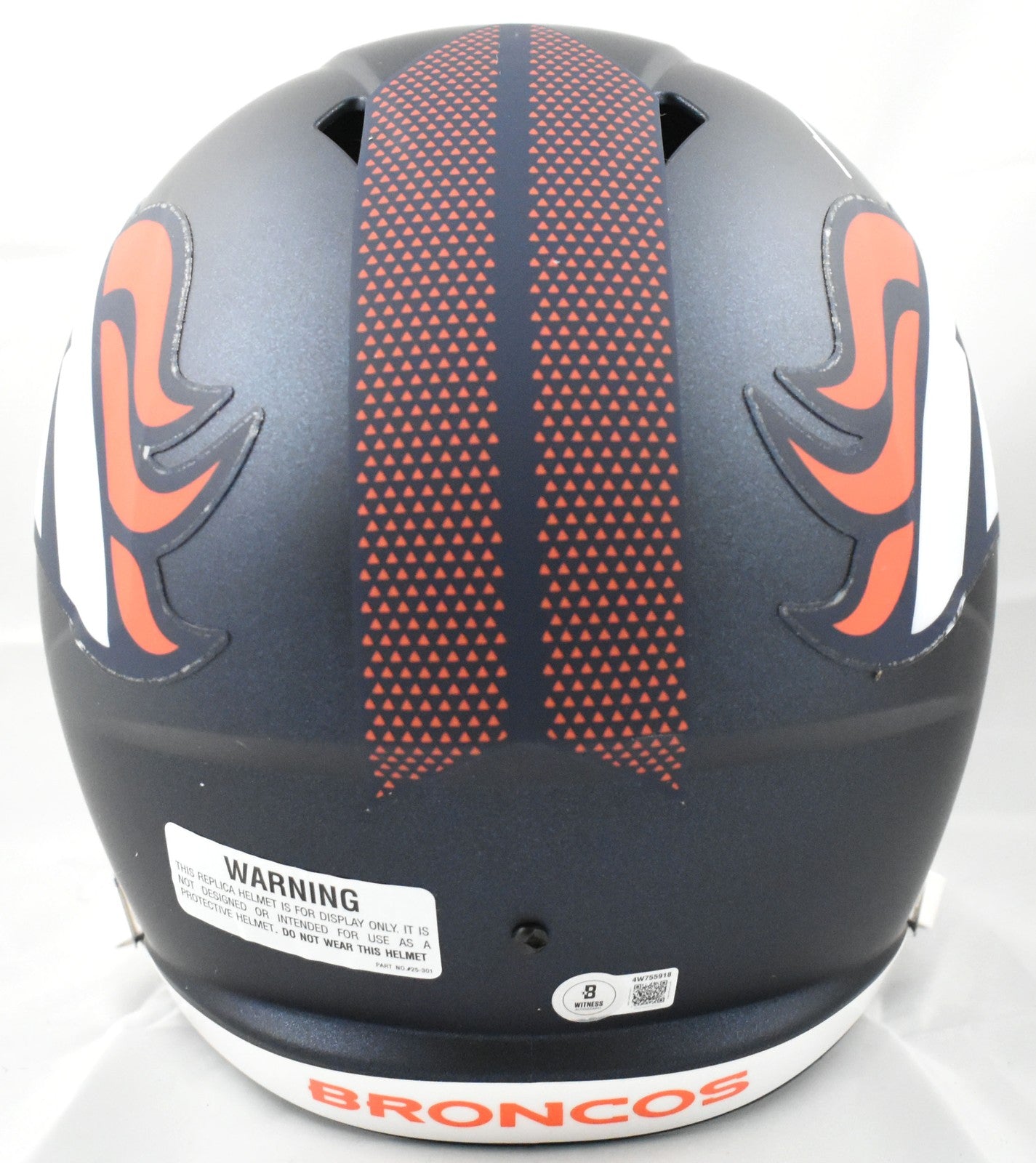 Troy Franklin Autographed Denver Broncos Full Size Speed Helmet