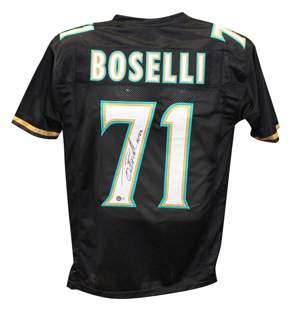 Tony Boselli Signed Jacksonville Jaguars Pro Style Black Jersey BAS