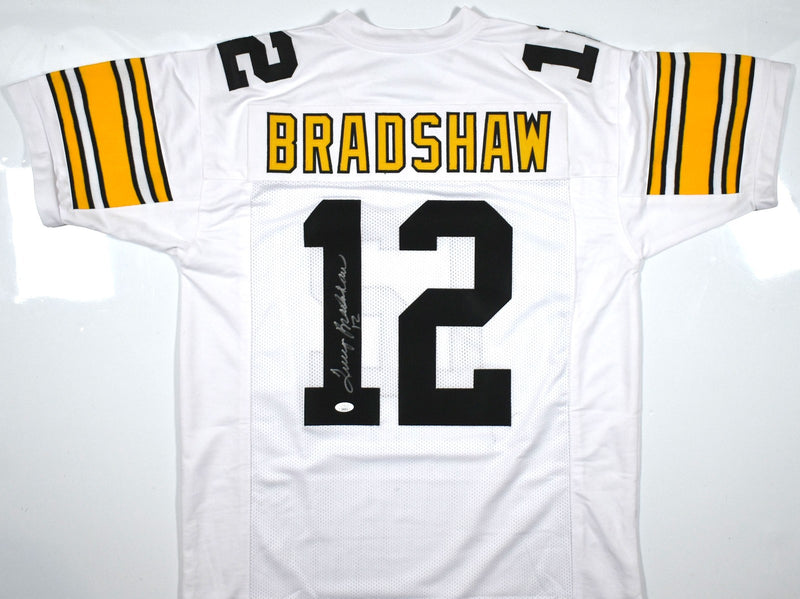 Terry Bradshaw Autographed White Custom Football Jersey