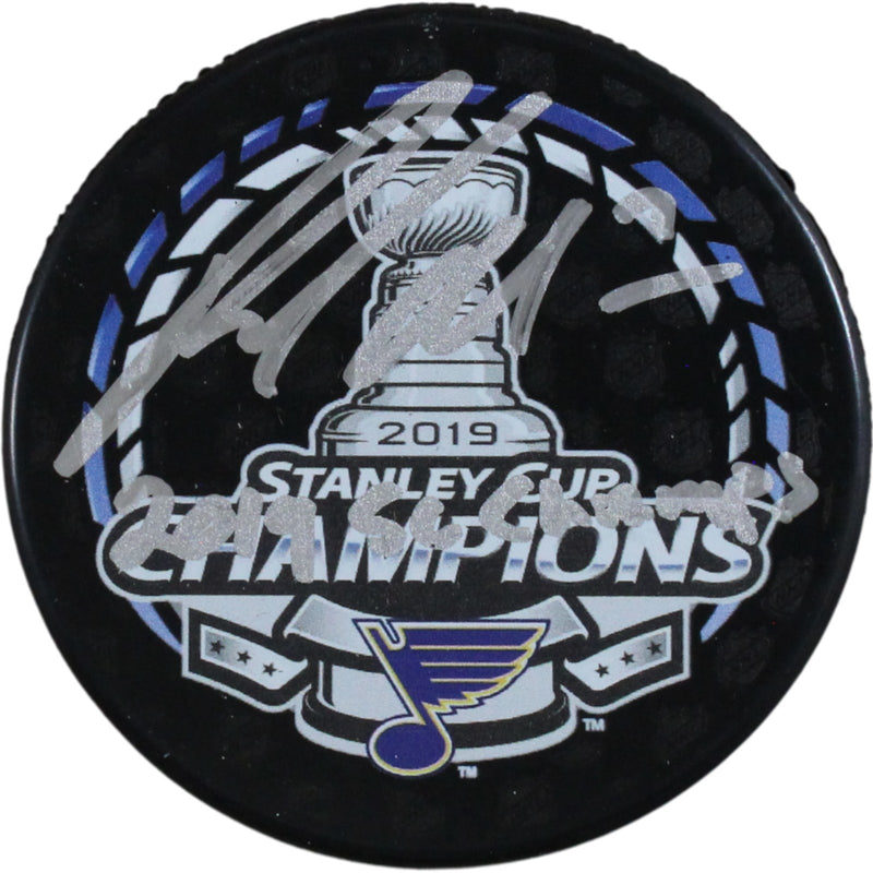Patrick Maroon Signed St. Louis Blues 2019 Stanley Cup Champions Hockey Puck