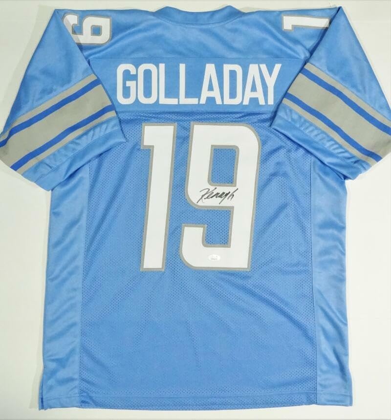 Kenny Golladay Autographed Blue Custom Football Jersey