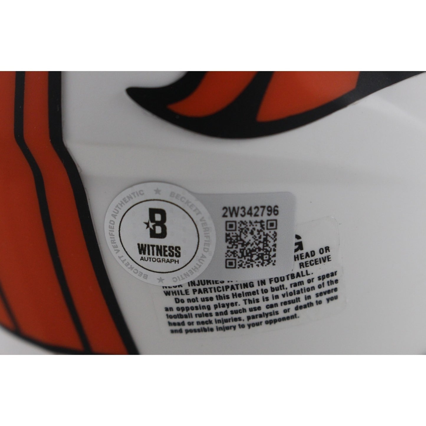 John Elway Denver Broncos Autographed Lunar Mini Helmet