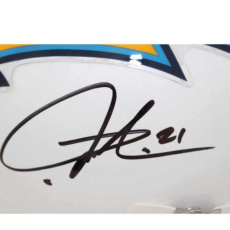 LaDainian Tomlinson Signed San Diego Chargers Full Size Throwback Helmet