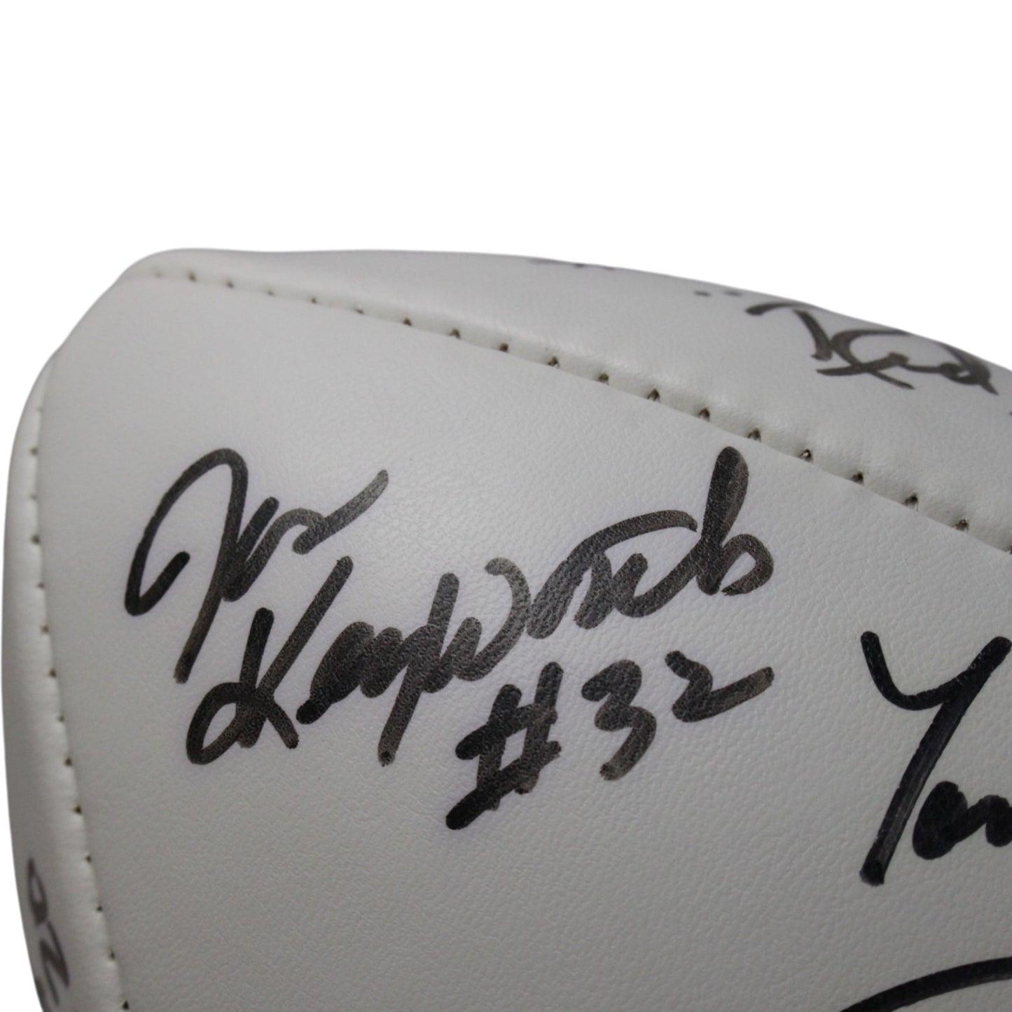 Red Miller & Tom Jackson Signed Denver Broncos 1977 Team Football