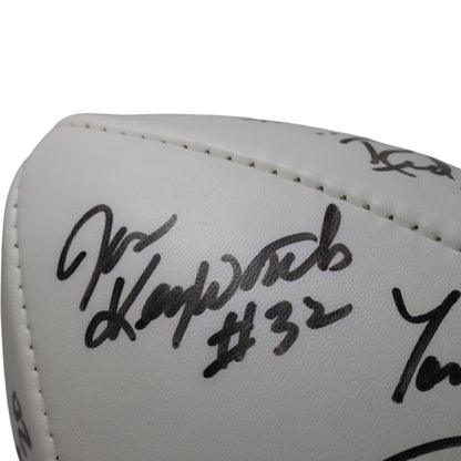 Red Miller & Tom Jackson Signed Denver Broncos 1977 Team Football