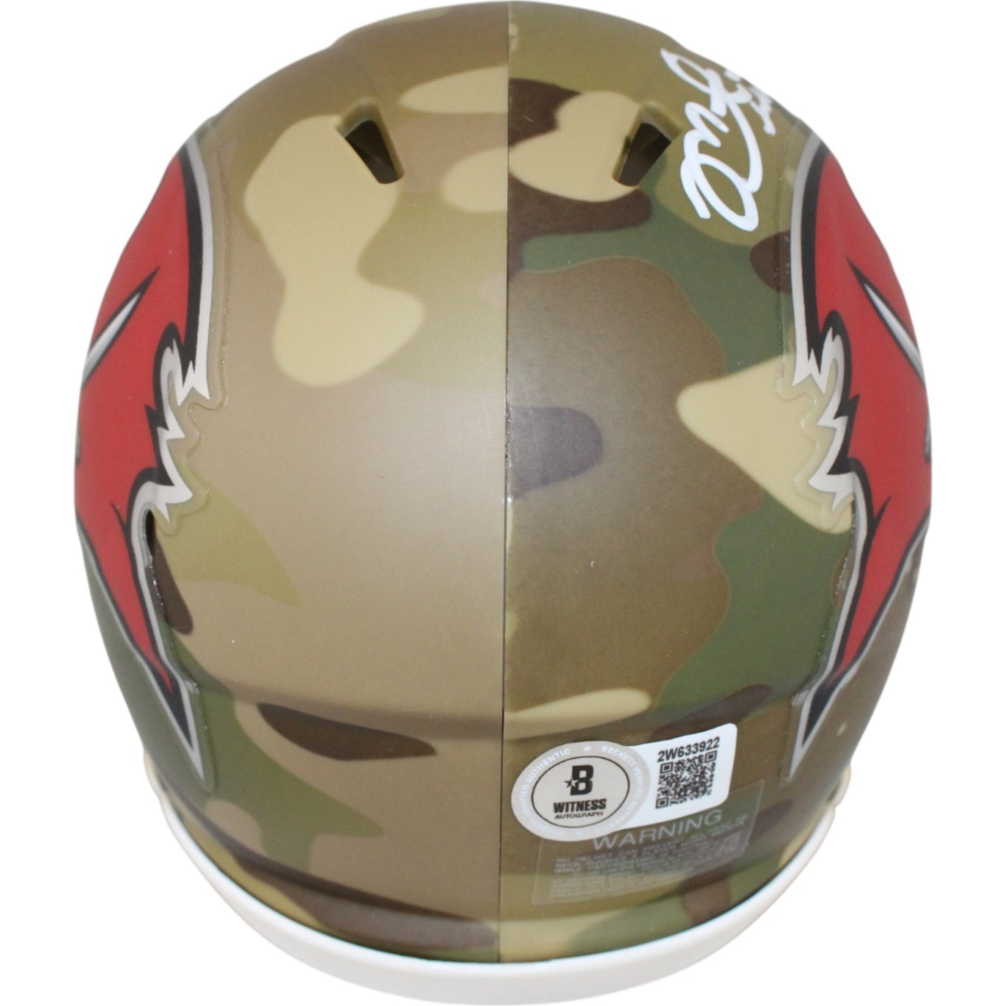 Mike Alstott Signed Tampa Bay Buccaneers Camo Mini Helmet