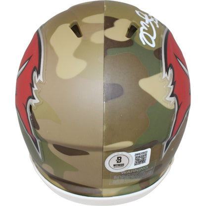 Mike Alstott Signed Tampa Bay Buccaneers Camo Mini Helmet