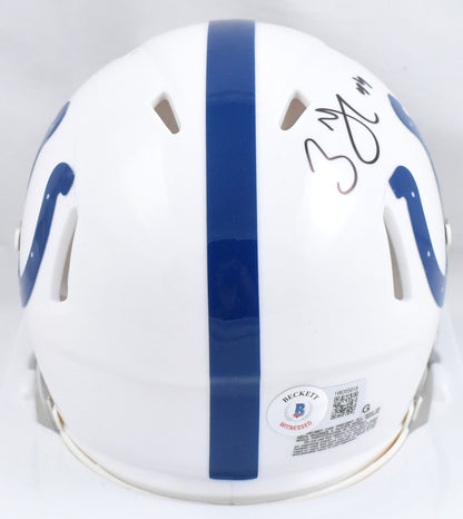 Zaire Franklin Autographed Indianapolis Colts Speed Mini Helmet - Black