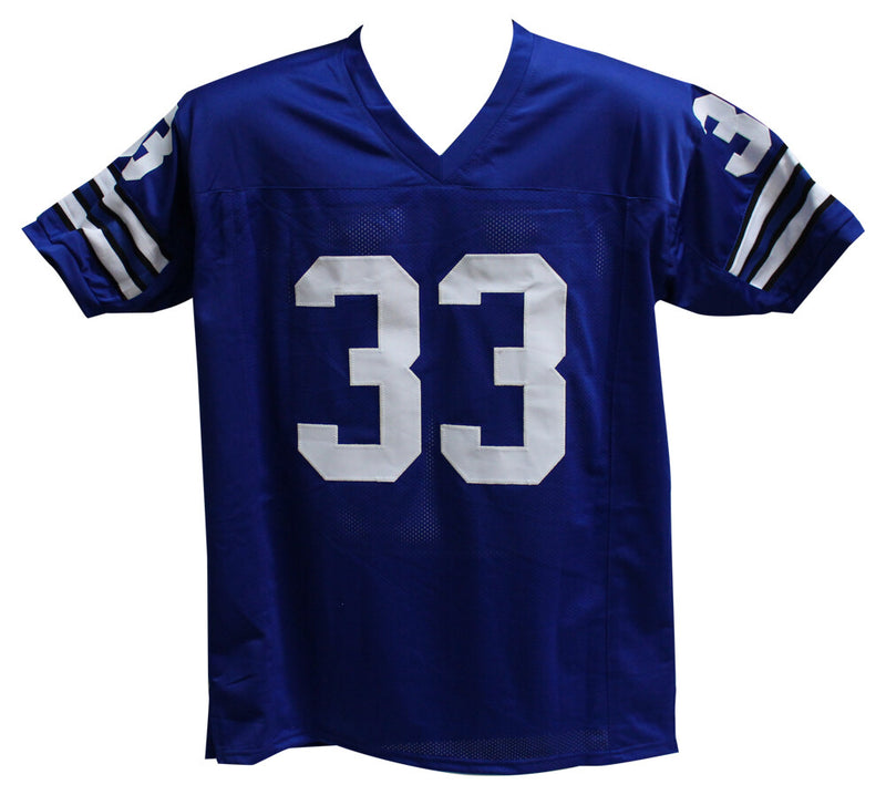 Tony Dorsett Signed Dallas Cowboys Pro Style Custom Blue Jersey (JSA)