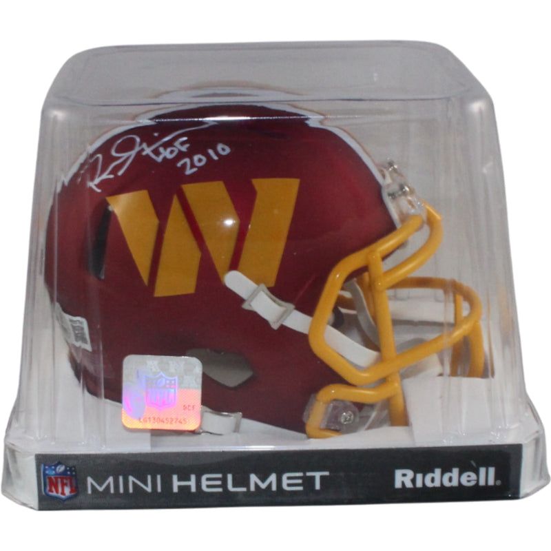 Russ Grimm Signed Washington Commanders 2025 Alternate Mini Helmet (HOF)