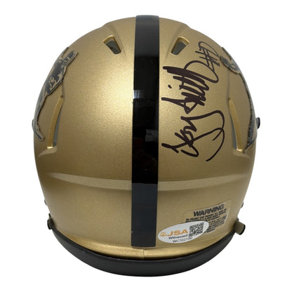 Troy Smith Signed Ohio State Buckeyes 2006 Heisman Speed Mini Helmet