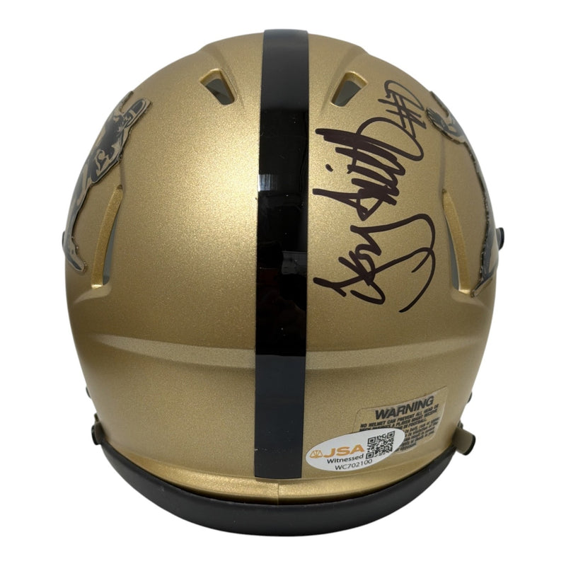 Troy Smith Signed Ohio State Buckeyes 2006 Heisman Speed Mini Helmet