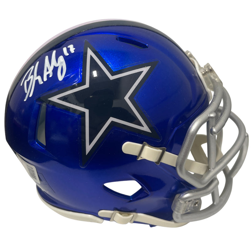 Brandon Aubrey Signed Dallas Cowboys Riddell Flash Mini Helmet
