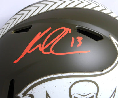 Mike Evans Signed Tampa Bay Buccaneers Salute to Service Full Size Helmet